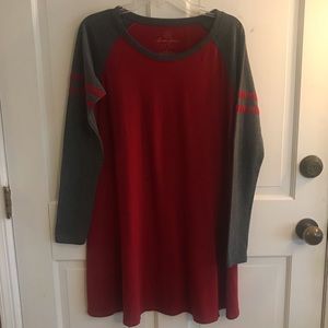 Lauren James Varsity Long Sleeve Dress Size Small